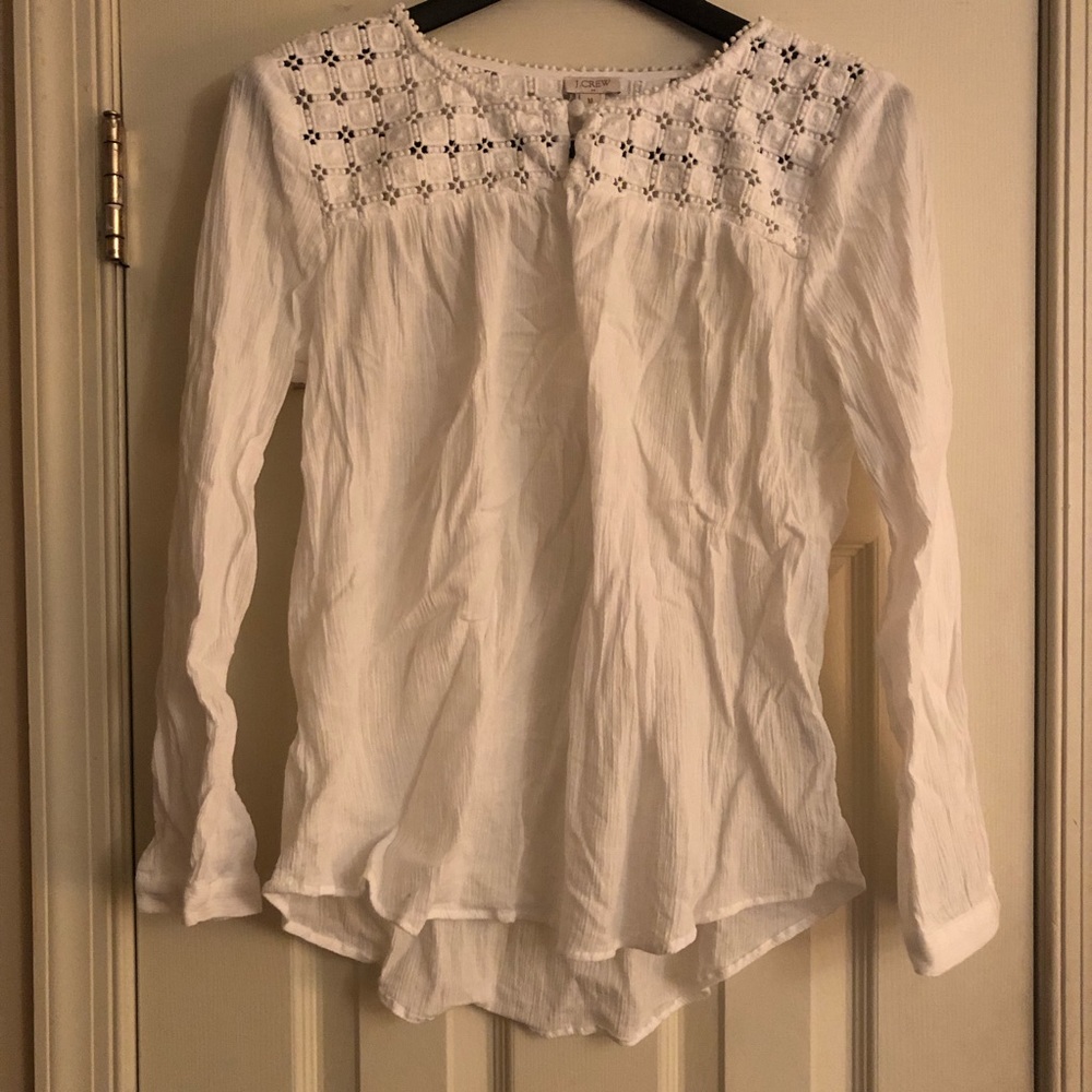 Jcrew Linen Long-sleeve Shirt